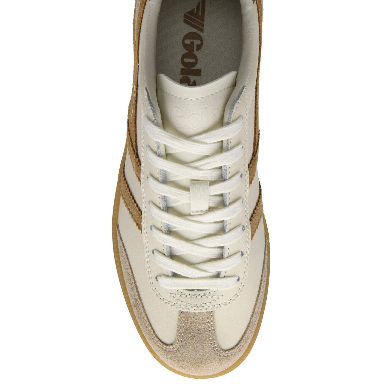 Gola Women’s Viper Leather Sneakers – Caramel/Gum
