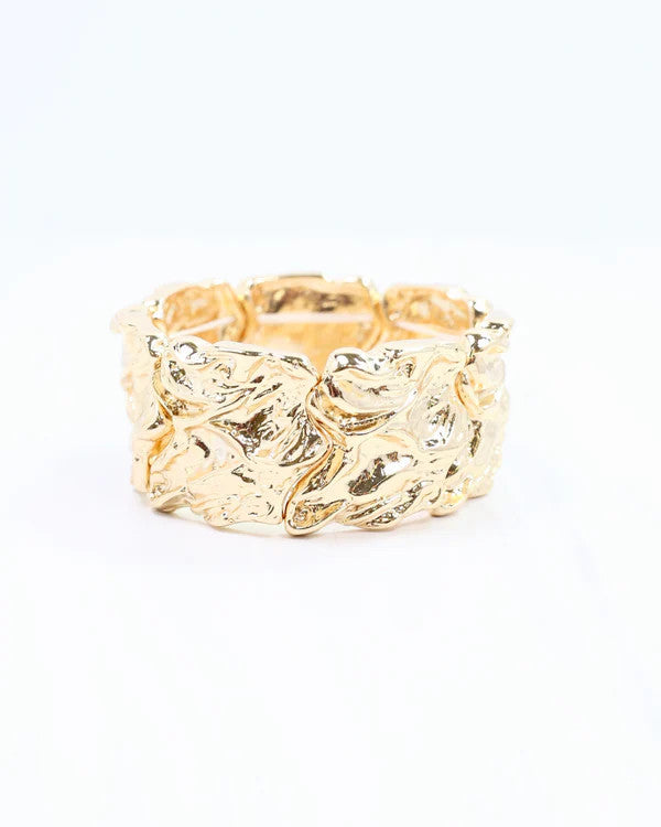 Caroline Hill Crandell Stretch Bracelet Gold