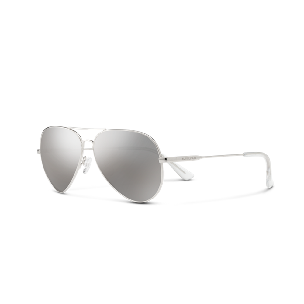 Suncloud Hard Deck Polarized Sunglasses - Silver/Silver Mirror