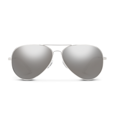 Suncloud Hard Deck Polarized Sunglasses - Silver/Silver Mirror