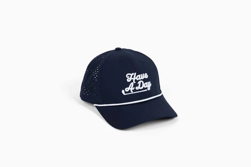 Breezy Golf Men's Have a Day Navy Perforated Performance Hat