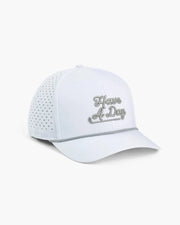 Breezy Golf Men's Have A Day White Perforated Performance Hat