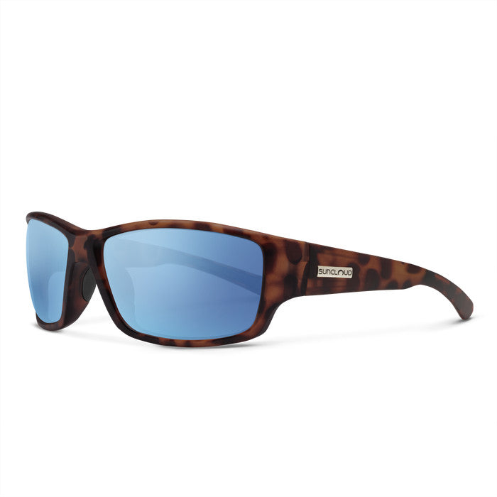 Suncloud Hull Polarized Sunglasses - Matte Tortoise/Polarized Aqua Mirror