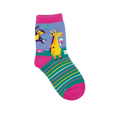 Socksmith Kids' Ice Cream Animals Crew Socks – Periwinkle