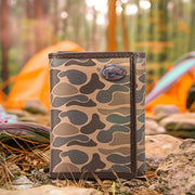Zep-Pro Men's Trifold Old School Camo Leather Wallet - Bass