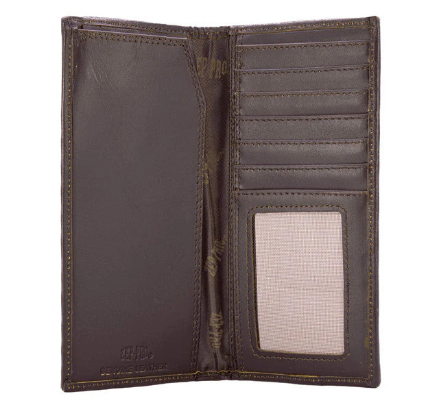 Zep-Pro Men's Secretary Old School Camo Leather Wallet - Lab