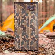 Zep-Pro Men's Secretary Old School Camo Leather Wallet - Buck