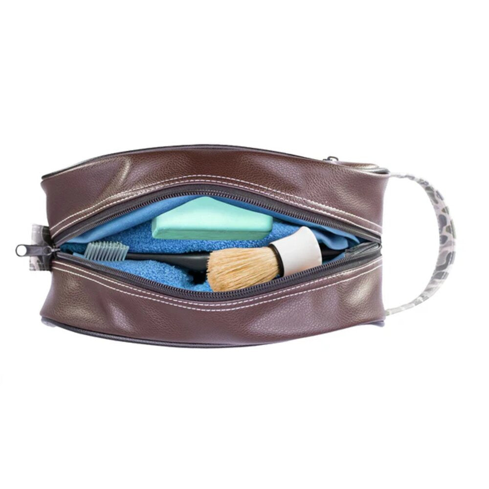 Zep-Pro Buck Old School Camo Men's Toiletry Bag - Brown