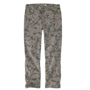 Carhartt Rugged Flex Relaxed Fit Canvas 5-Pocket Work Pant - Khaki Vintage Camo