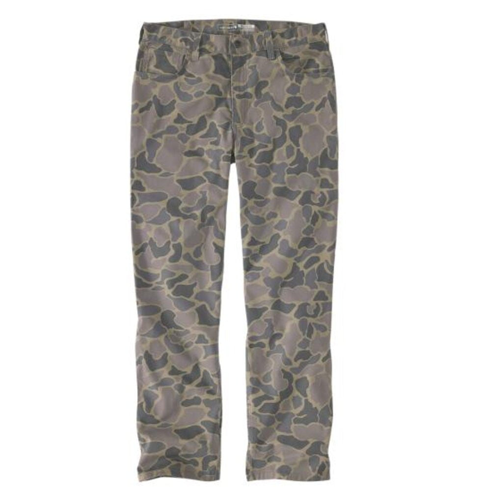 Carhartt Rugged Flex Relaxed Fit Canvas 5-Pocket Work Pant - Khaki Vintage Camo