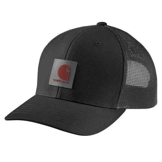 Carhartt Rugged Flex Twill Mesh-Back Logo Patch Cap - Black