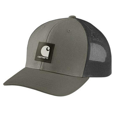 Carhartt Rugged Flex Twill Mesh-Back Logo Patch Cap - Dusty Olive