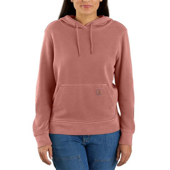 Carhartt Women's Relaxed Fit Midweight Garment Dyed French Terry Hooded Sweatshirt - Apple Butter