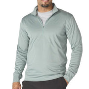 Carhartt Men's Force Sun Defender Relaxed 1/2 Zip - Green Slate Heather