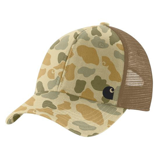 Carhartt Men's Canvas Mesh-Back Camo Cap - Beach Signature Camo