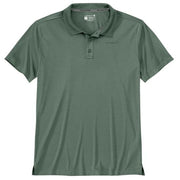 Carhartt Men's Force Sun Defender Relaxed Fit Lightweight Short-Sleeve Polo - Green Slate Heather
