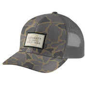 Carhartt Wool Mesh Back Camo Logo Patch Cap - Khaki Vintage Camo