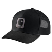 Carhartt Rugged Flex Twill Mesh-Back Camo Patch Cap - Black