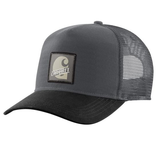 Carhartt Rugged Flex Five-Panel "C" Patch Cap - Shadow/Black