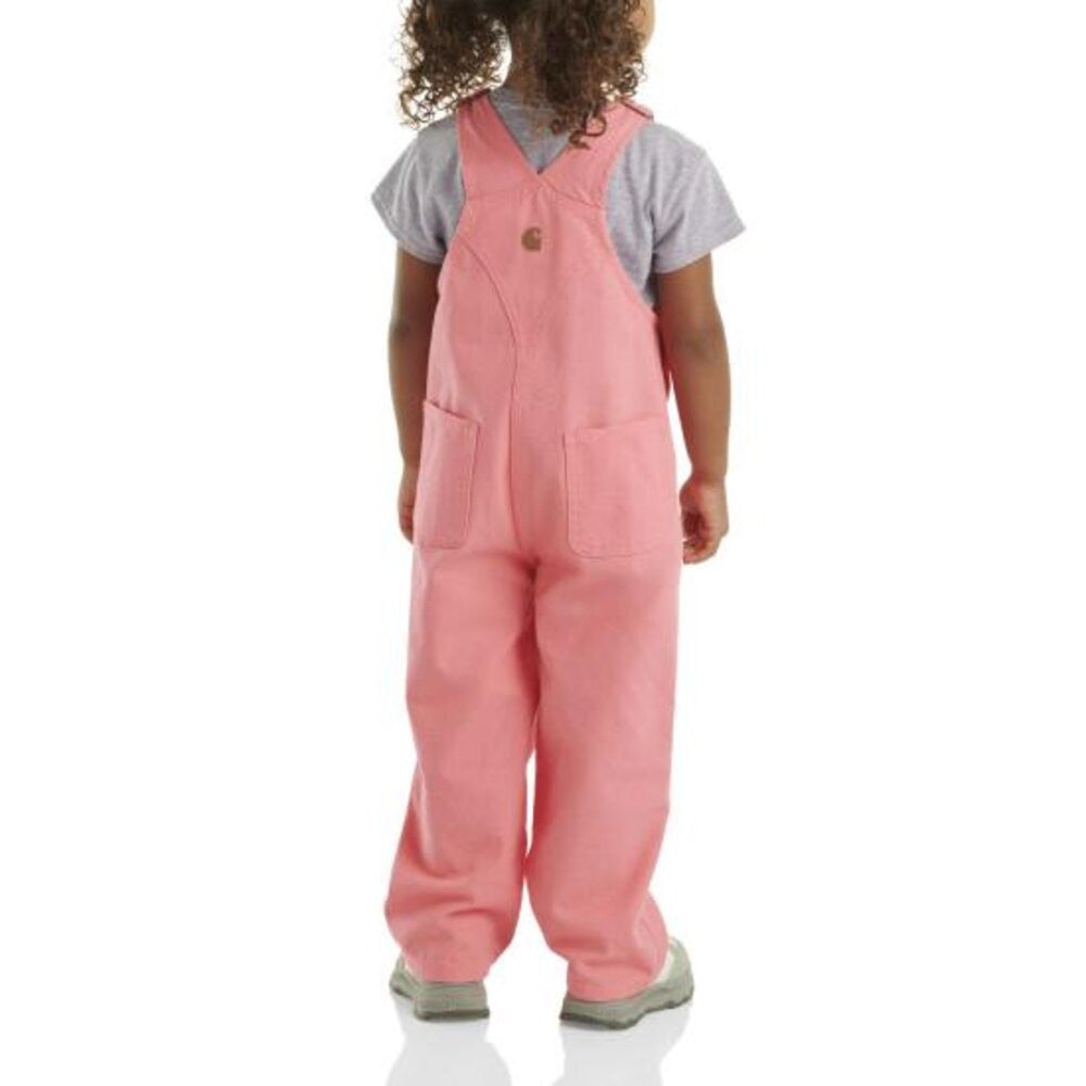 Carhartt Infant & Toddler Girls Loose Fit Canvas Bib Overall - Pink Lemonade