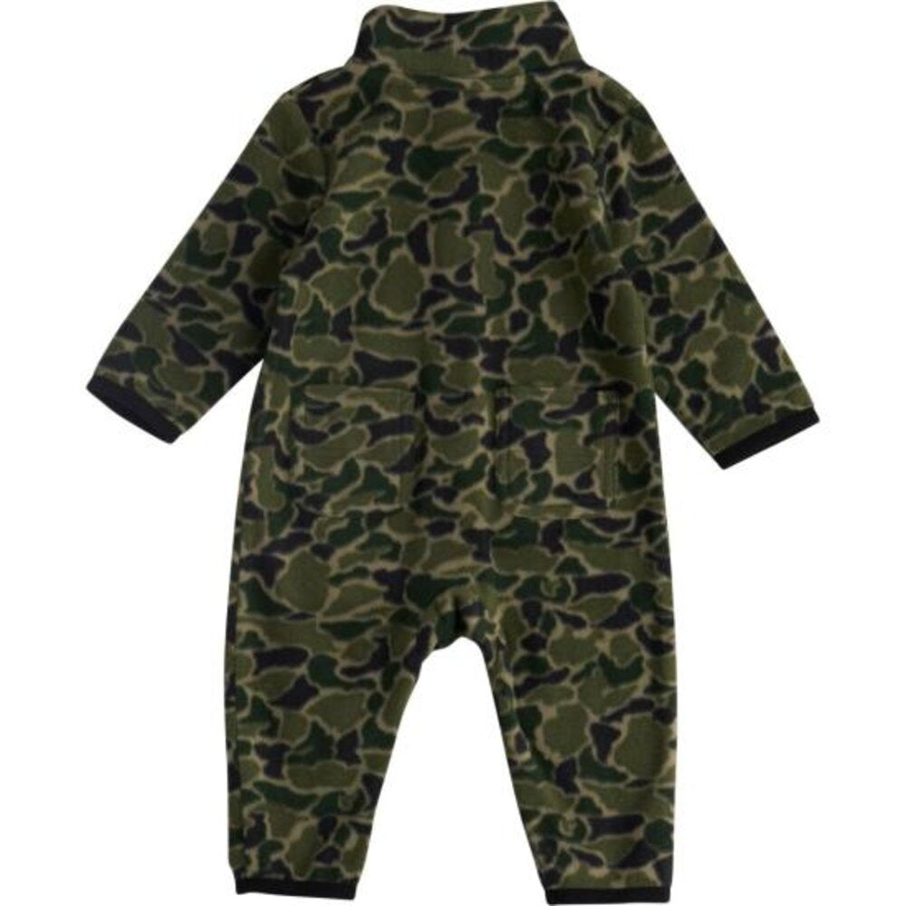 Carhartt Infant Boys Long-Sleeve Zip-Front Printed Sherpa Coverall - Green Duck Camo