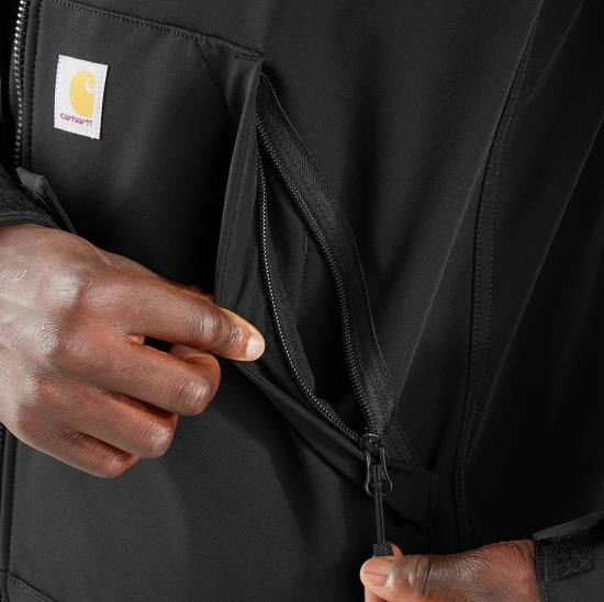 Carhartt Rain Defender Relaxed Fit Softshell Jacket - Black