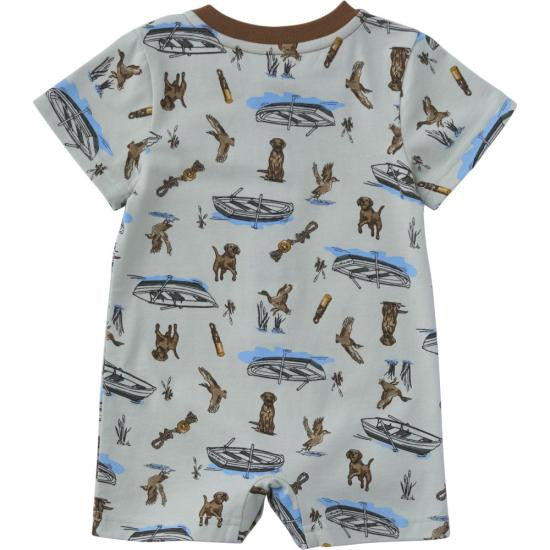Carhartt Infant Boys Short Sleeve Outdoor Romper - Sea Foam