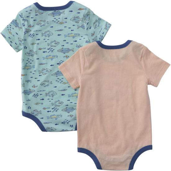 Carhartt Infant Boys Short Sleeve Fish 2-Piece Bodysuit Set