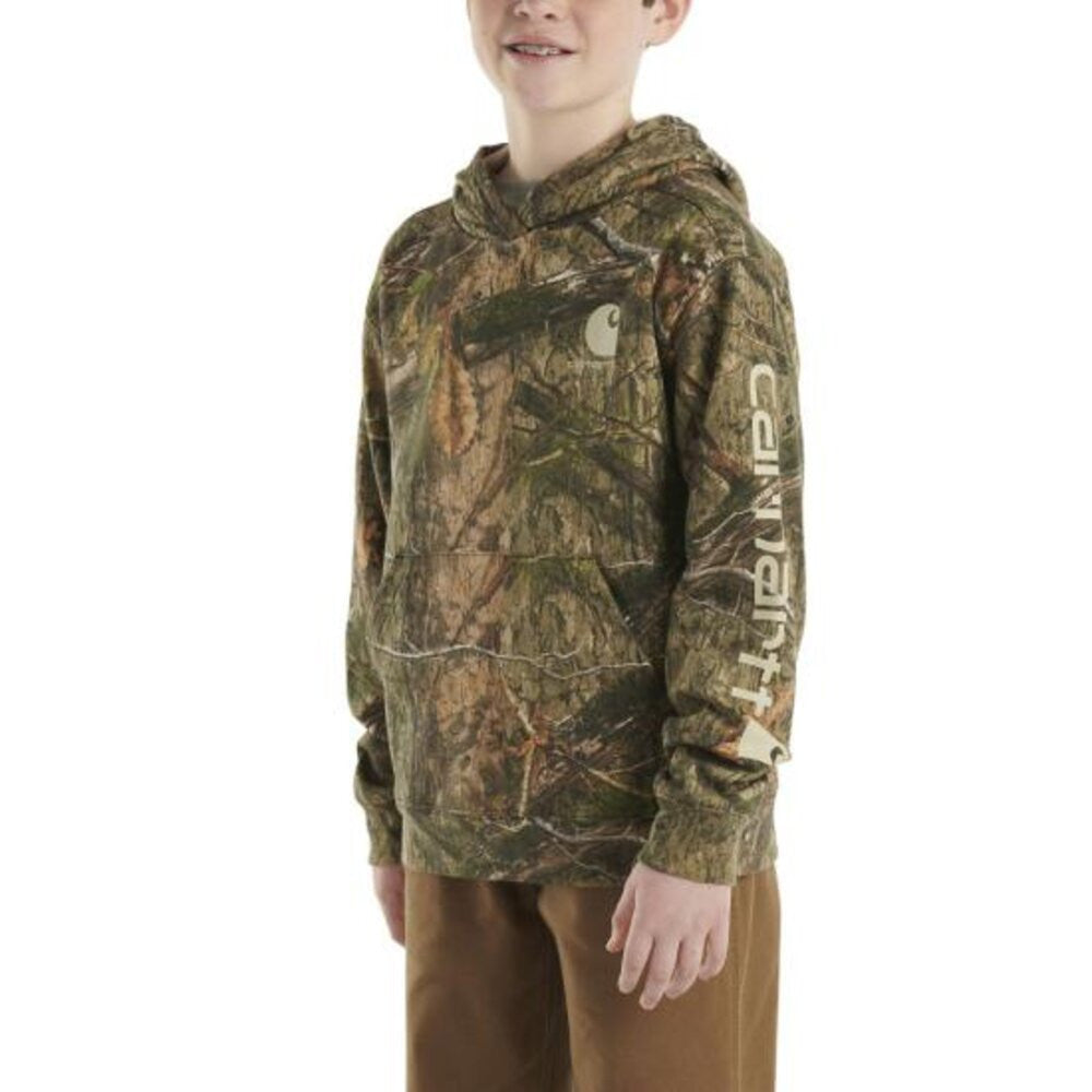 Carhartt Boys Long-Sleeve Camo Graphic Sweatshirt - Mossy Oak Country DNA