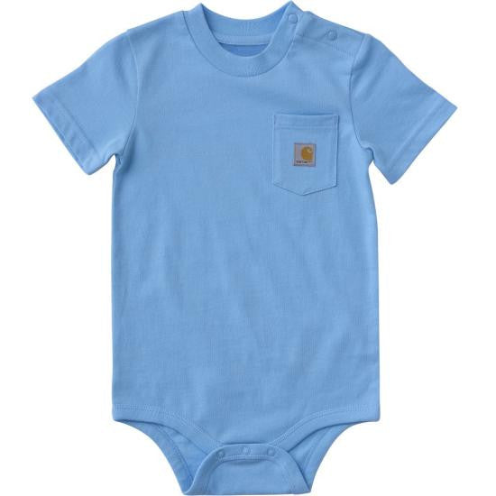 Carhartt Infant Short-Sleeve Pocket Bodysuit - Unisex - Baltic Sea