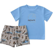 Carhartt Infant Boys Short-Sleeve Force Sun Defender Shirt and Woven Short Set - Sand
