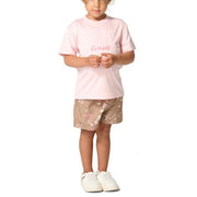Carhartt Toddler Girls Short Sleeve Force Sun Defender Shirt and Printed Short Set - Dark Khaki