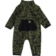 Carhartt Infant Boys Long-Sleeve Zip-Front Printed Sherpa Coverall - Green Duck Camo