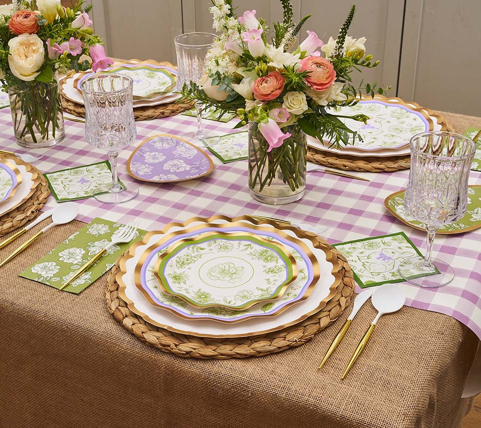Sophistiplate Easter Toile Salad Plates - 8pk