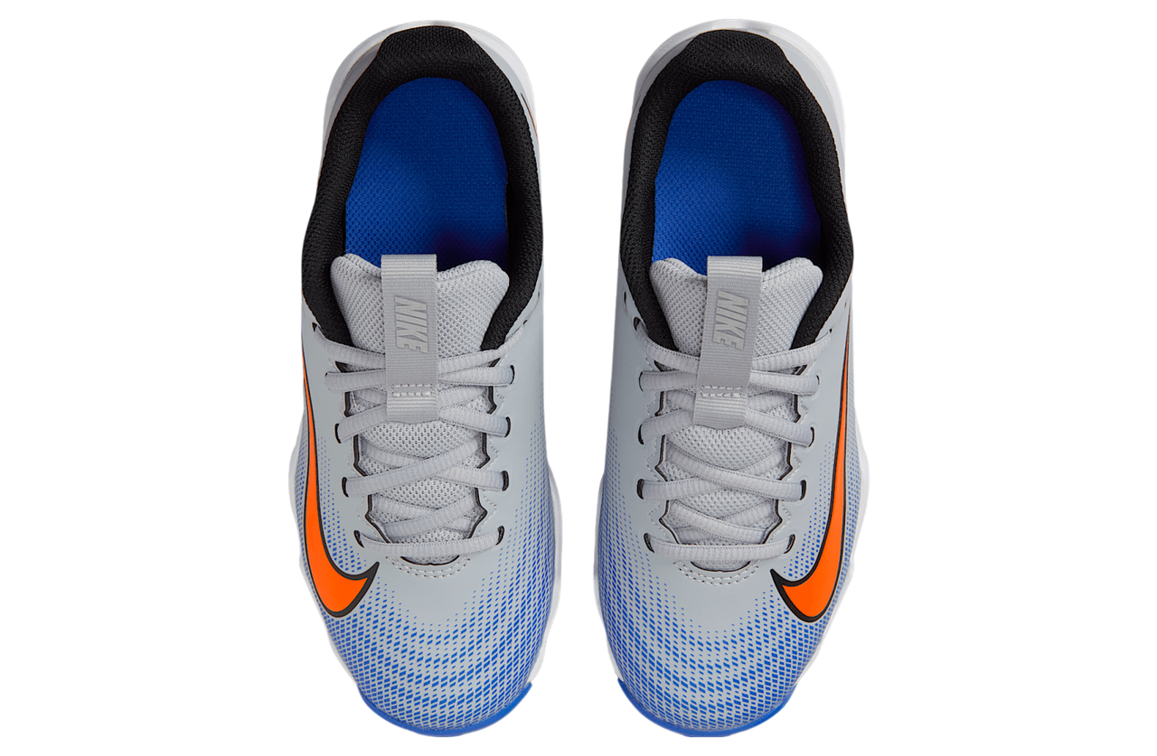 Nike Vapor Shark 3 Youth Football Cleats -Wolf Grey/Total Orange-Racer Blue-Whit e