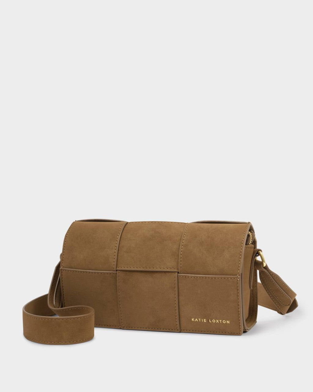 Katie Loxton Taya Suedette Crossbody Bag - Caramel