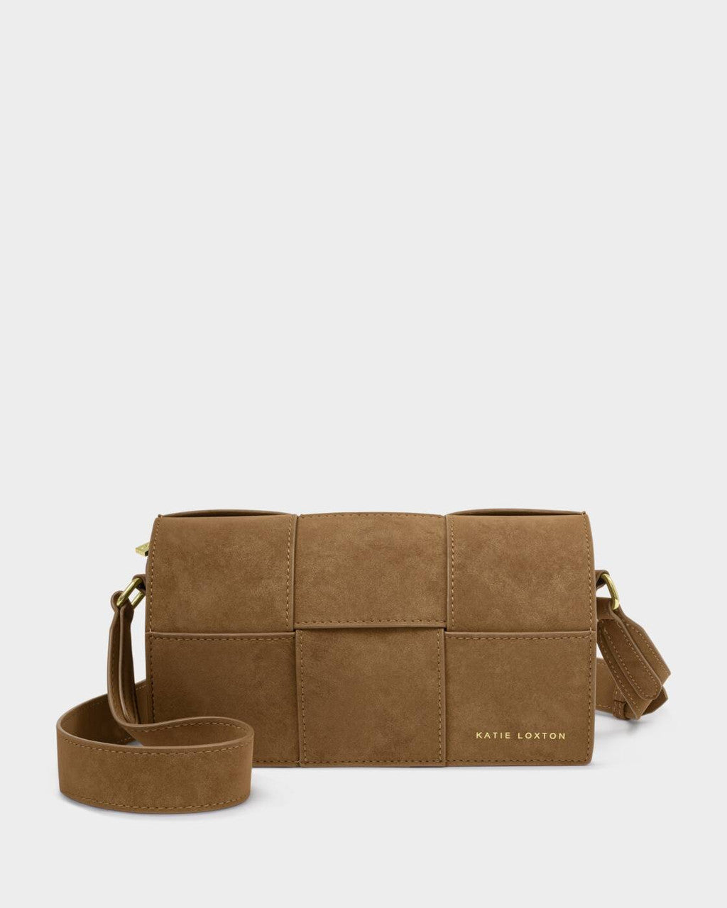 Katie Loxton Taya Suedette Crossbody Bag - Caramel