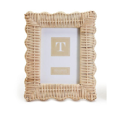 Two's Company 5x7 Wicker Weave Photo Frame