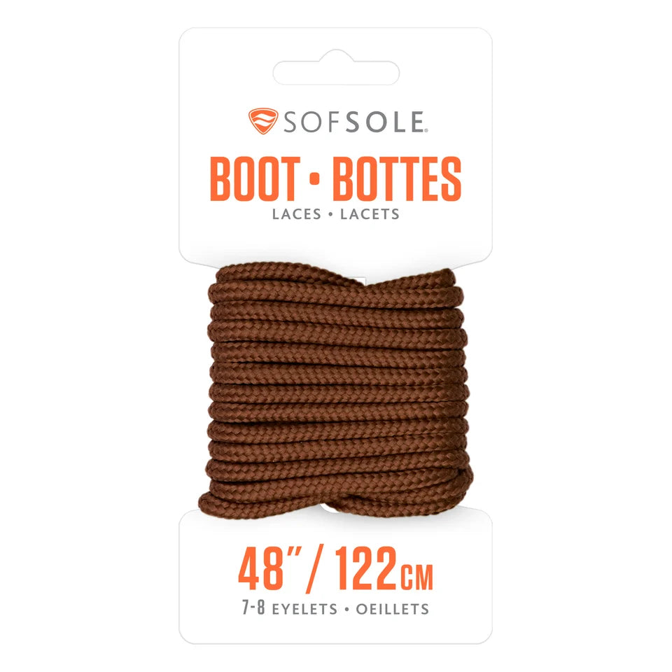 Sof Sole 48" Boot Laces - Brown