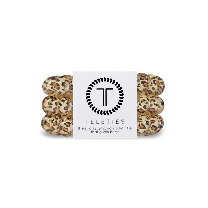 Teleties Leopard Large Hair Ties