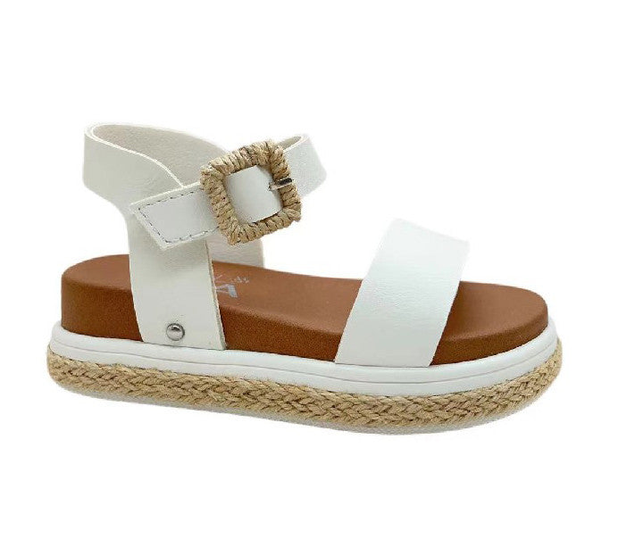 Mia Kids Jenise Sandals in - White Malta