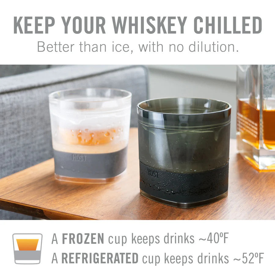 Host Whiskey FREEZE Cooling Cup Olive Green - Set of 2