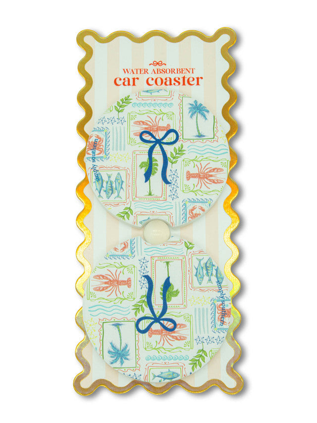 Simply Southern Car Coaster Set - Lobster