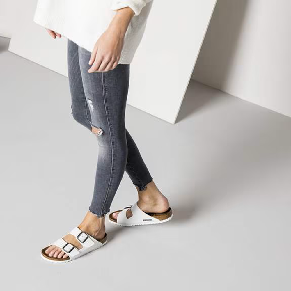 Birkenstock Arizona Birko-Flor White Sandals