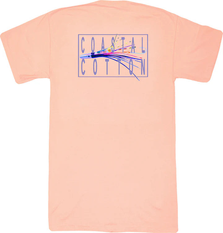 Coastal Cotton Men's Lure Tee - Melon