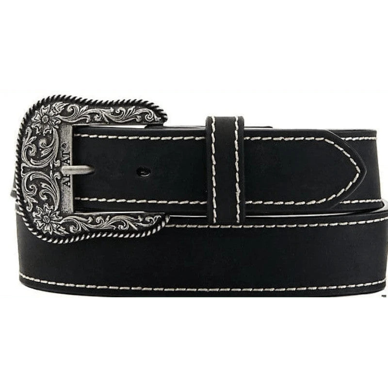 Ariat Women's Heavy Stitched Black Western Belt
