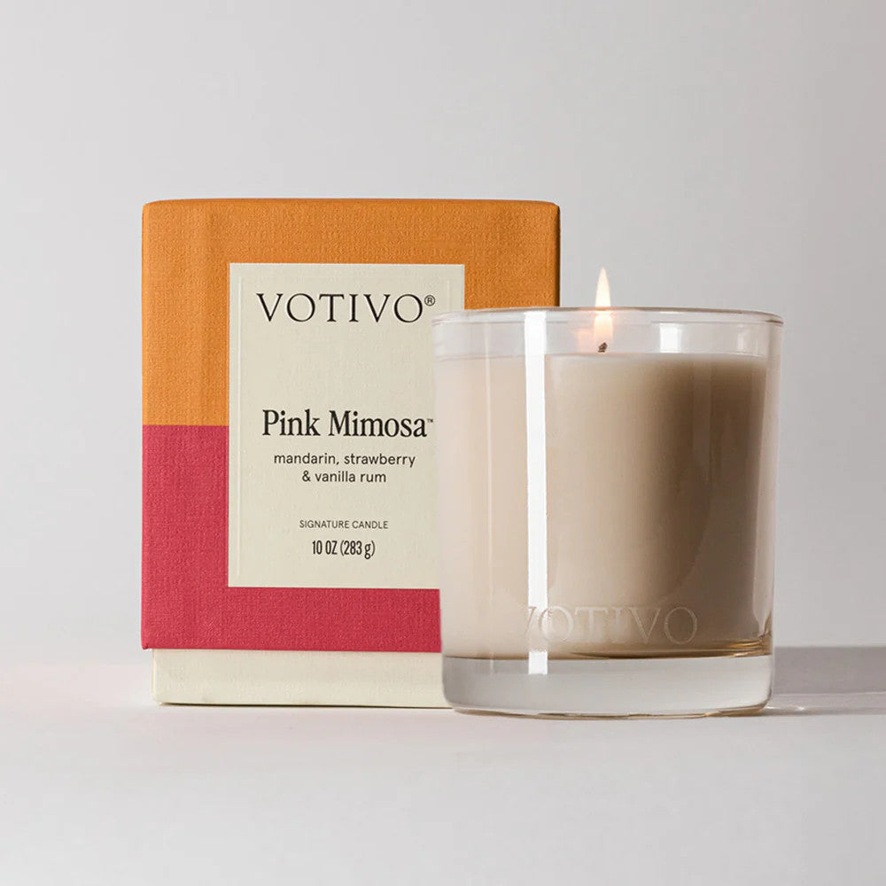 Votivo Pink Mimosa 10 oz. Signature Candle