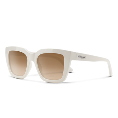 Suncloud Marion Polarized Sunglasses – Ivory/Brown Gradient
