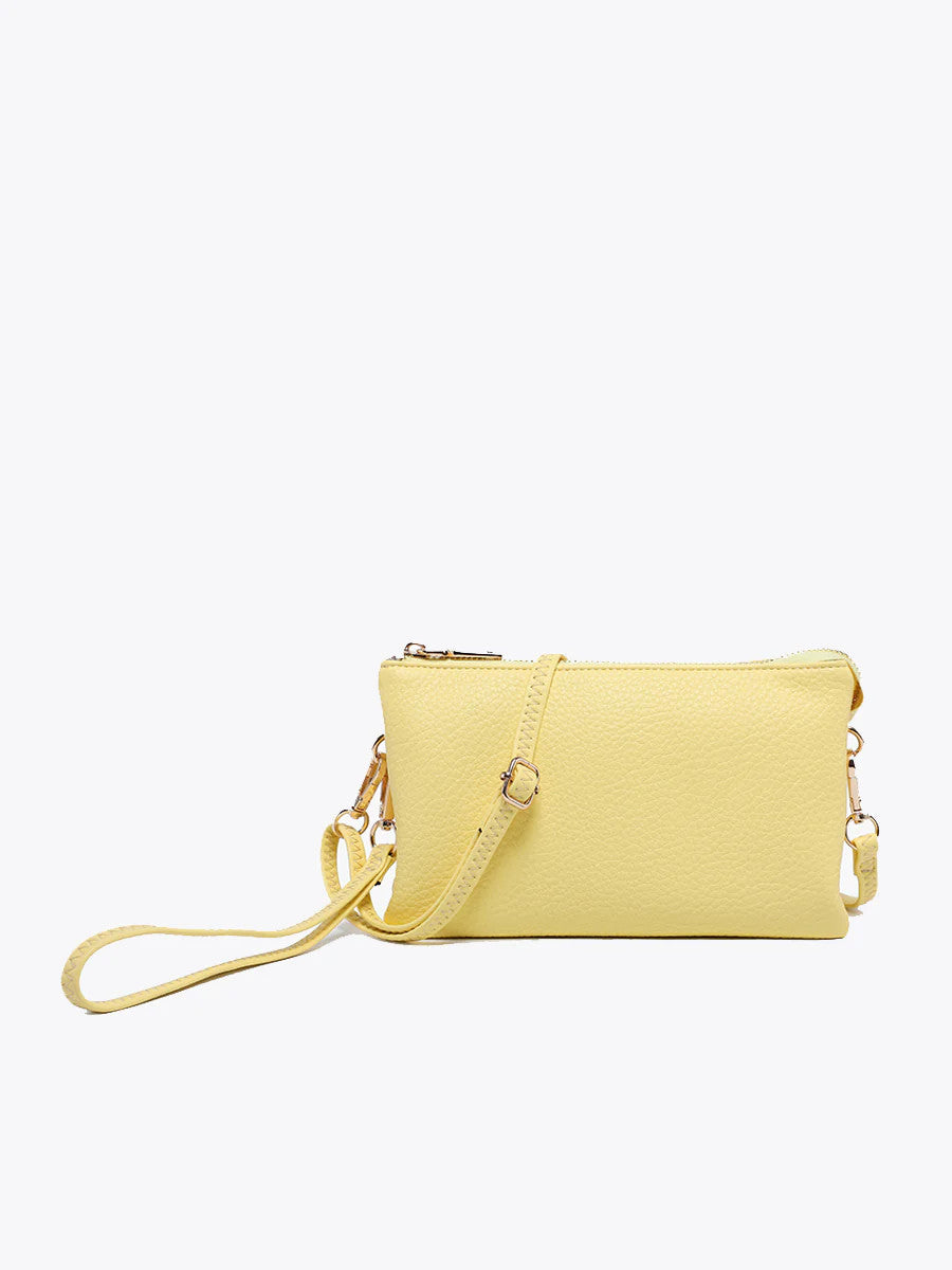 Jen & Co. Riley Vegan Crossbody Pastel Yellow