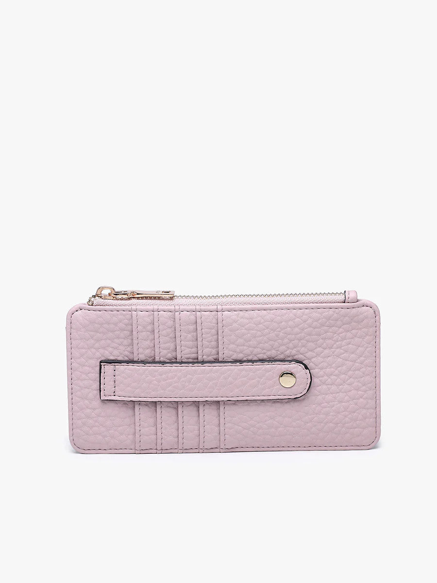 Jen & Co Saige Vegan RFID Wallet - Pastel Purple